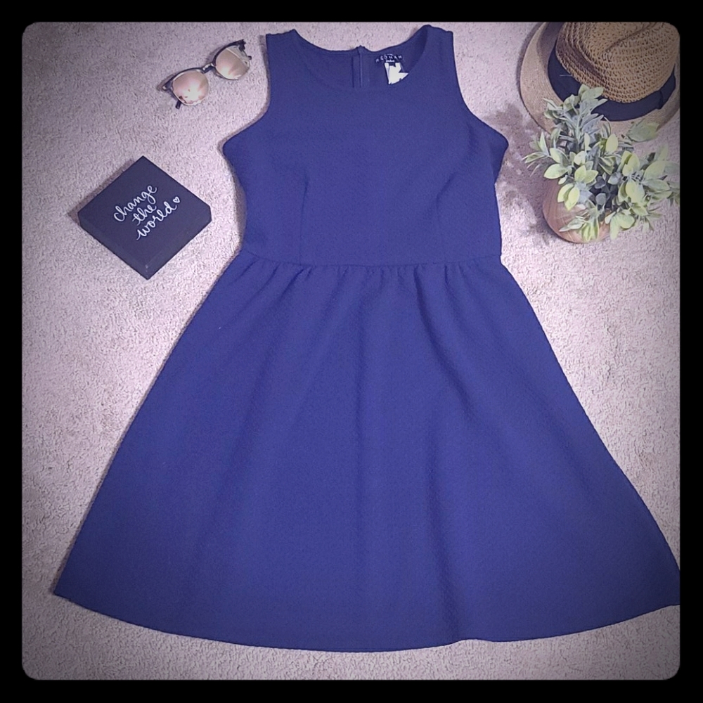 Navy Fit & Flare Skater Style sundress